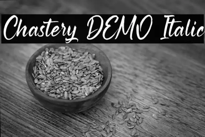 Chastery DEMO Italic Font examples
