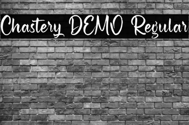 Chastery DEMO Regular Font examples