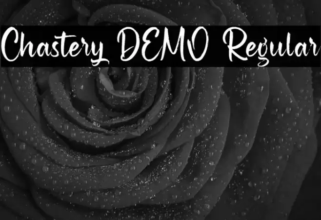 Chastery DEMO Regular Font examples
