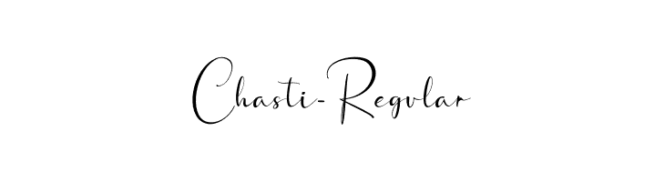 Chasti-Regular  font caratteri gratis