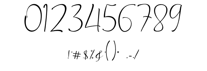 Chasti-Regular Font OTHER CHARS