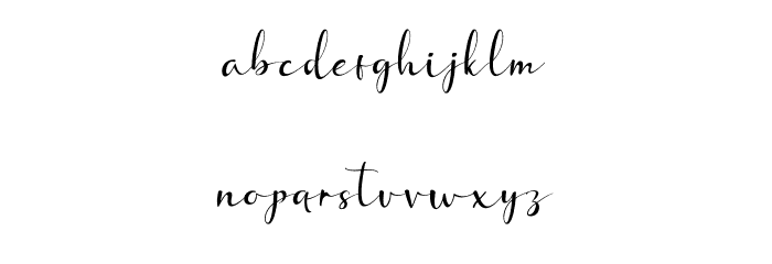 Chasti-Regular Font LOWERCASE