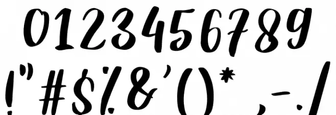 Chasy Font OTHER CHARS