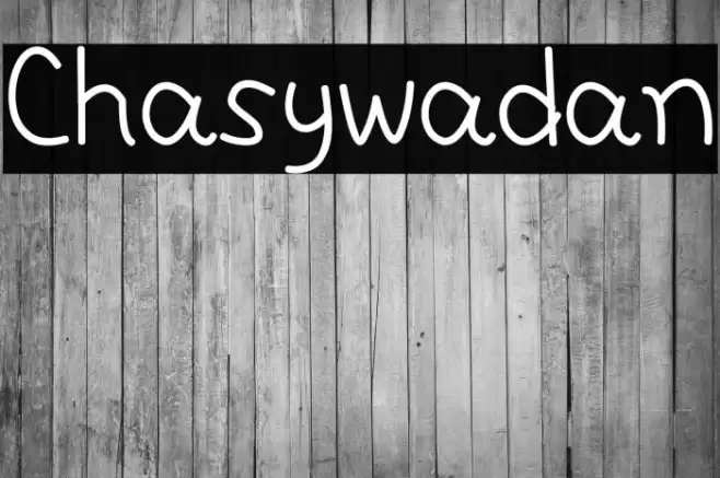 Chasywadan Font examples