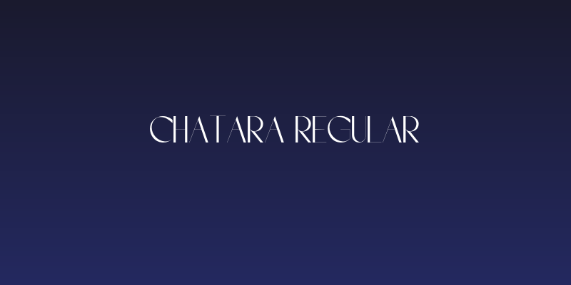 Chatara-Regular Social Header