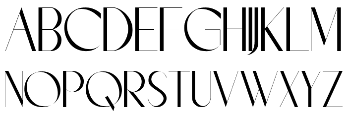 Chatara Schriftart Kleinbuchstaben