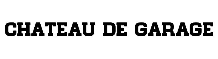 Chateau de Garage Font