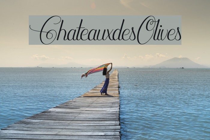 ChateauxdesOlives Font examples