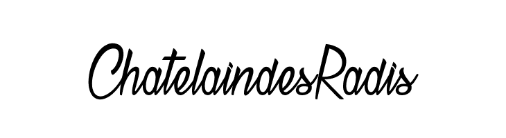 Chatelain des Radis  Frei Schriftart Herunterladen
