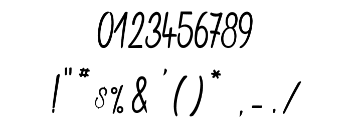 Chatelain des Radis_PersonalUseOnly Font OTHER CHARS