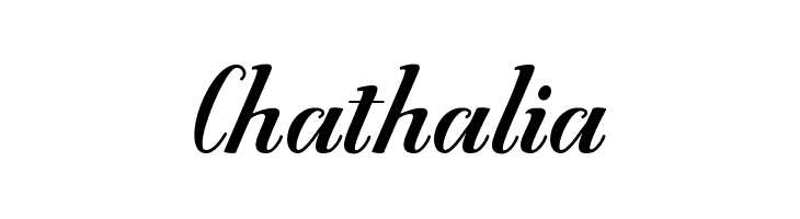 Chathalia  नि: शुल्क फ़ॉन्ट्स डाउनलोड