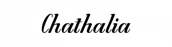 Chathalia  Frei Schriftart Herunterladen