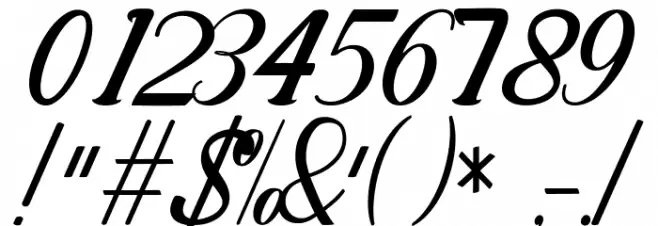 Chathalia Font OTHER CHARS