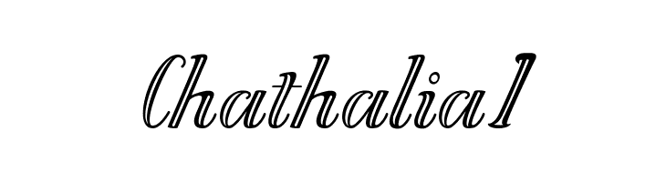 Chathalia1  Free Fonts Download