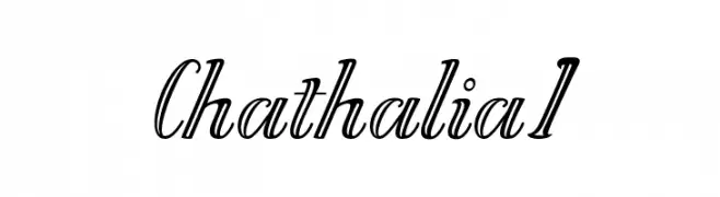 Chathalia1  フリーフォントのダウンロード