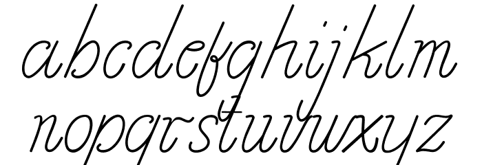 Chathalia2 Font LOWERCASE
