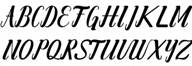 Chathalia Шрифта ВЕРХНИЙ