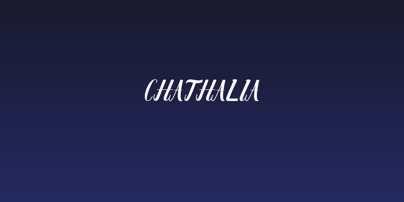 Chathalia Social Header