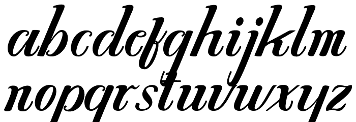 Chathalia Font LOWERCASE