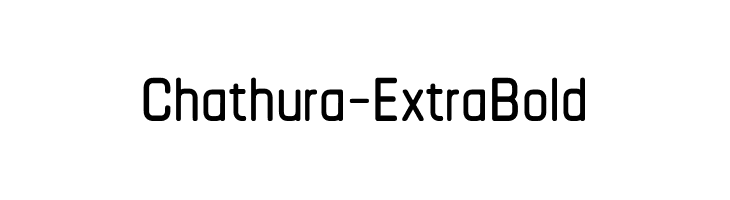 Chathura-ExtraBold  フリーフォントのダウンロード