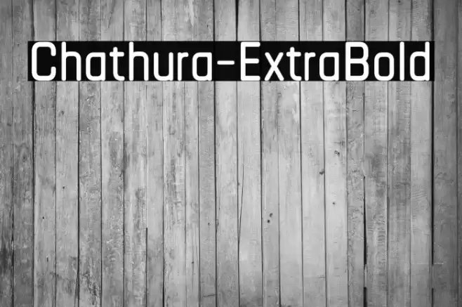Chathura-ExtraBold Font examples