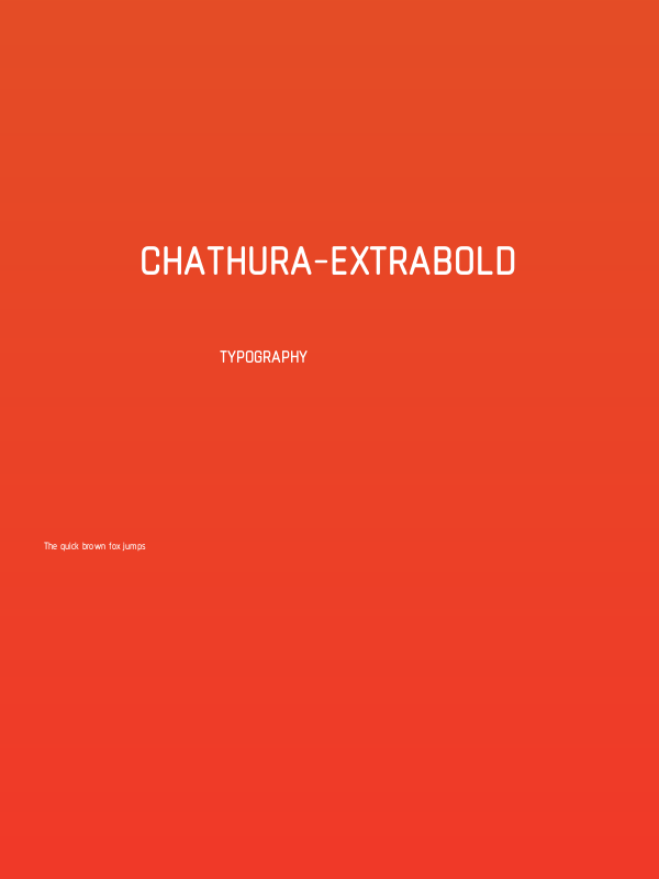 Chathura-ExtraBold Poster