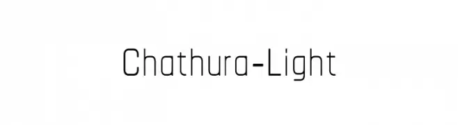 Chathura-Light  Frei Schriftart Herunterladen
