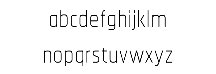 Chathura-Light Font LOWERCASE