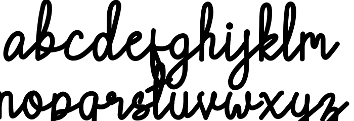 Chattagirie Bold Font LOWERCASE