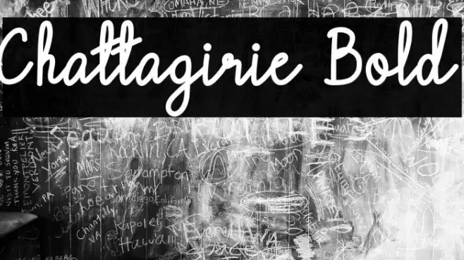 Chattagirie Bold Font examples