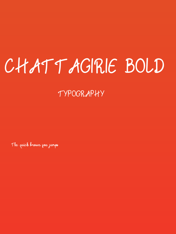 Chattagirie Bold Poster