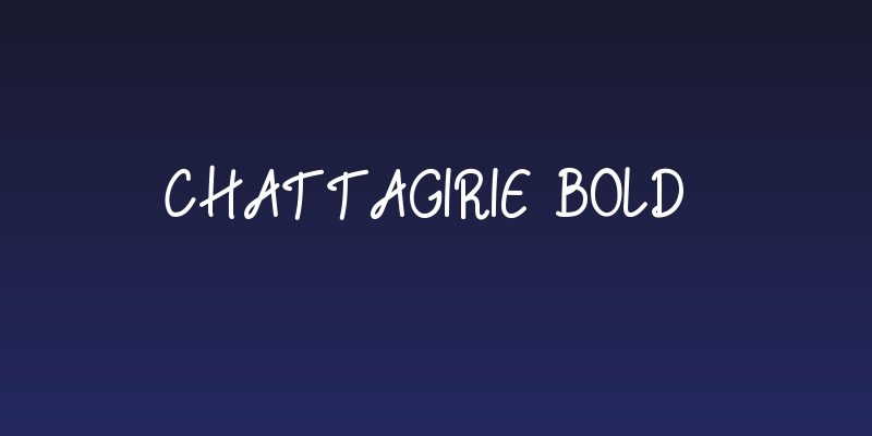 Chattagirie Bold Social Header
