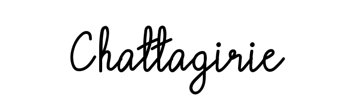 Chattagirie  Frei Schriftart Herunterladen