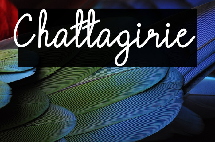 Chattagirie Font examples
