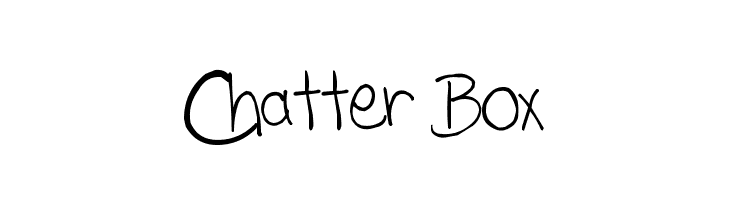 Chatter Box  नि: शुल्क फ़ॉन्ट्स डाउनलोड