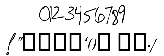 Chatter Box Font OTHER CHARS