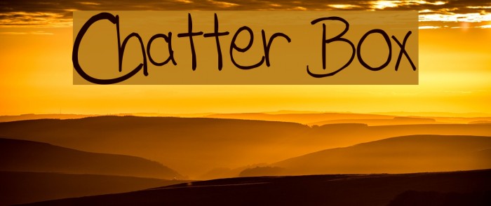 Chatter Box Font examples