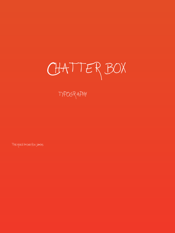 Chatter Box Poster