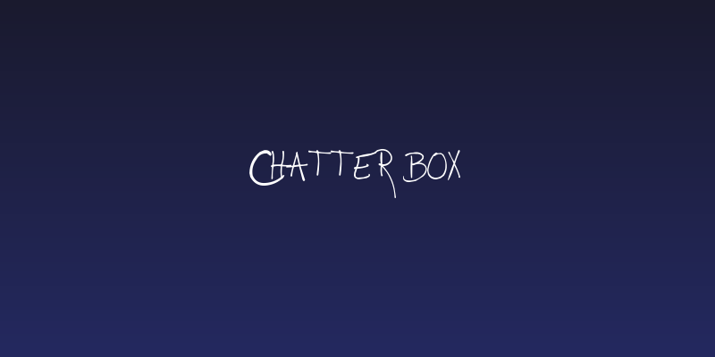 Chatter Box Social Header
