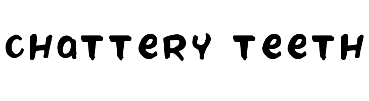 Chattery Teeth  Free Fonts Download