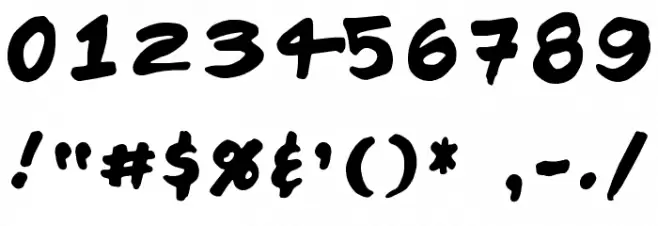 Chattery Teeth Font OTHER CHARS