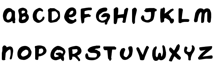 Chattery Teeth Font LOWERCASE