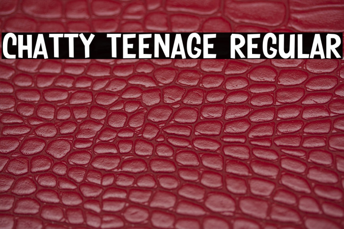 Chatty Teenage Regular Example 3