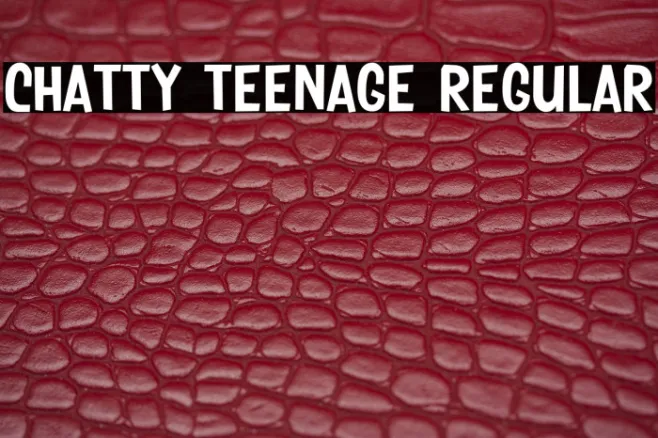 Chatty Teenage Regular Example 3