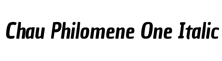 Chau Philomene One Italic  Frei Schriftart Herunterladen