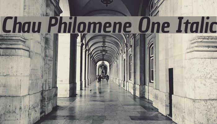 Chau Philomene One Italic Example 3