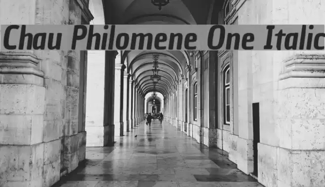 Chau Philomene One Italic Font examples
