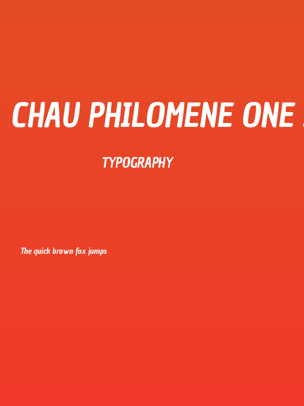 Chau Philomene One Italic Poster