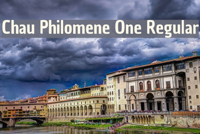 Chau Philomene One Regular Font examples