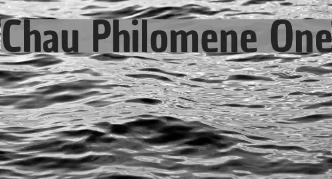 Chau Philomene One Font examples